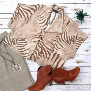 Jean Marc Philippe Zebra Lagenlook Top / Jacket